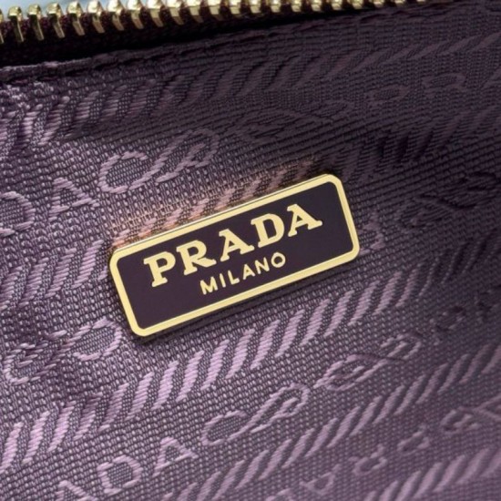 Premio Replica Borsa a mano/borsa hobo Saffiano Prada Re-Edition 2005 Borgogna Imitazioni Outlet Online
