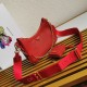Premio Replica Borsa a mano/borsa hobo Saffiano Prada Re-Edition 2005 Rosso Imitazioni Outlet Online