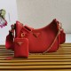 Premio Replica Borsa a mano/borsa hobo Saffiano Prada Re-Edition 2005 Rosso Imitazioni Outlet Online