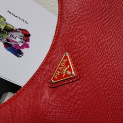 Premio Replica Borsa a mano/borsa hobo Saffiano Prada Re-Edition 2005 Rosso Imitazioni Outlet Online