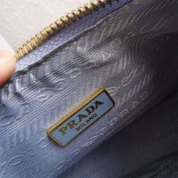 Premio Replica Borsa a mano/borsa hobo Saffiano Prada Re-Edition 2005 Blu Imitazioni Outlet Online