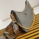 Premio Replica Borsa a mano/borsa hobo Saffiano Prada Re-Edition 2005 Grigio Imitazioni Outlet Online