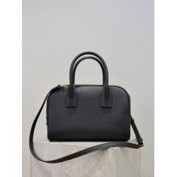 Replica Borsa a mano piccola Sac De Jour Boston YSL Saint Laurent nera grana Imitazioni Outlet Online Italia