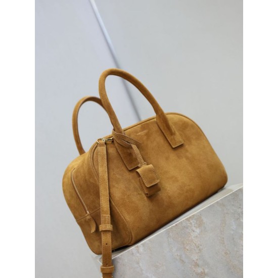 Replica Borsa a mano piccola Sac De Jour Boston YSL Saint Laurent nera scamosciato Imitazioni Outlet Online Italia