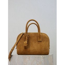 Replica Borsa a mano piccola Sac De Jour Boston YSL Saint Laurent nera scamosciato Imitazioni Outlet Online Italia