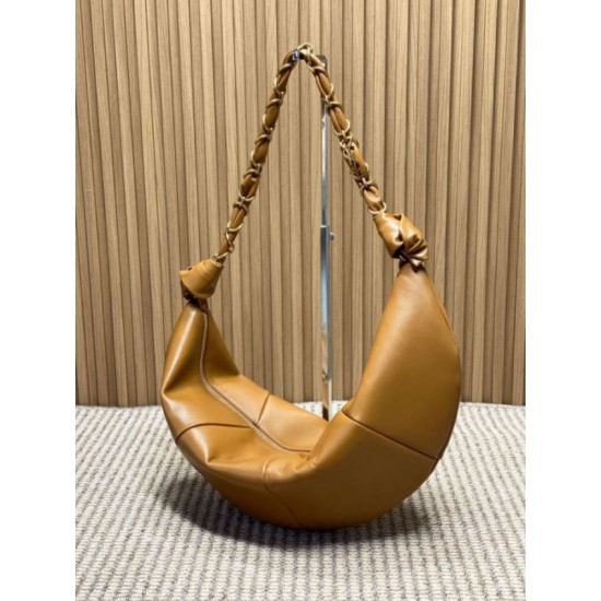 Replica Borsa a tracolla YSL Saint Laurent Amalia Hobo marrone Imitazioni Outlet Online Italia