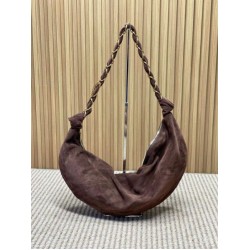 Replica Borsa a tracolla Hobo YSL Saint Laurent Amalia croissant Caffè Imitazioni Outlet Online Italia