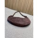 Replica Borsa a tracolla Hobo YSL Saint Laurent Amalia croissant Caffè Imitazioni Outlet Online Italia