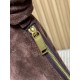 Replica Borsa a tracolla Hobo YSL Saint Laurent Amalia croissant Caffè Imitazioni Outlet Online Italia