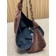 Replica Borsa a tracolla Hobo YSL Saint Laurent Amalia croissant Caffè Imitazioni Outlet Online Italia