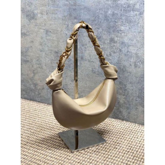 Replica Borsa mini hobo Amalia YSL Saint Laurent Albicocca Imitazioni Outlet Online Italia