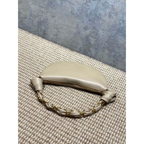 Replica Borsa mini hobo Amalia YSL Saint Laurent Albicocca Imitazioni Outlet Online Italia