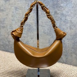 Replica Borsa mini hobo Amalia YSL Saint Laurent marrone Imitazioni Outlet Online Italia