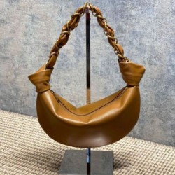 Replica Borsa mini hobo Amalia YSL Saint Laurent marrone Imitazioni Outlet Online Italia