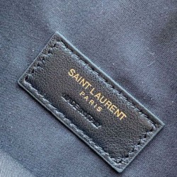 Replica Borsa mini hobo Amalia YSL Saint Laurent Grigio scamosciato Imitazioni Outlet Online Italia