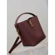 Replica Borsa a secchiello piccola YSL Saint Laurent LE 37 marrone Imitazioni Outlet Online Italia