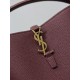 Replica Borsa a secchiello piccola YSL Saint Laurent LE 37 marrone Imitazioni Outlet Online Italia