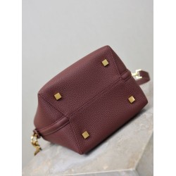 Replica Borsa a secchiello piccola YSL Saint Laurent LE 37 marrone Imitazioni Outlet Online Italia