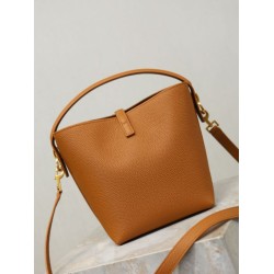 Replica Borsa a secchiello piccola YSL Saint Laurent LE 37 Giallo Imitazioni Outlet Online Italia