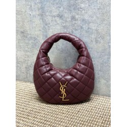 Replica Borsa Piccola Tote YSL Saint Laurent Icarino Cassandre nappa trapuntata Maroon Imitazioni Outlet Online Italia