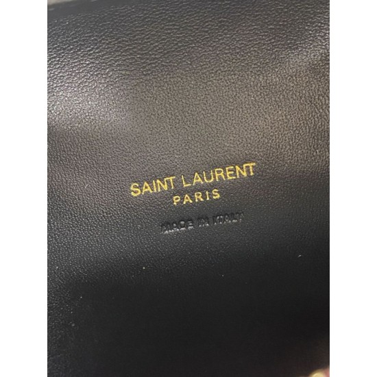 Replica Borsa Piccola Tote YSL Saint Laurent Icarino Cassandre nappa trapuntata Maroon Imitazioni Outlet Online Italia