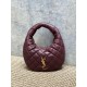 Replica Borsa Piccola Tote YSL Saint Laurent Icarino Cassandre nappa trapuntata Maroon Imitazioni Outlet Online Italia