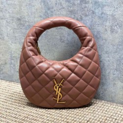 Replica Borsa Piccola Tote YSL Saint Laurent Icarino Cassandre nappa trapuntata Rosa Imitazioni Outlet Online Italia