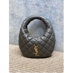Replica Borsa Piccola Tote YSL Saint Laurent Icarino Cassandre nappa trapuntata Grigio Imitazioni Outlet Online Italia