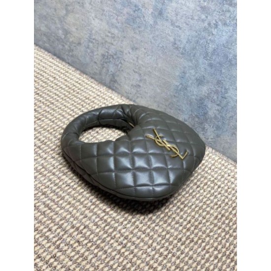 Replica Borsa Piccola Tote YSL Saint Laurent Icarino Cassandre nappa trapuntata Grigio Imitazioni Outlet Online Italia