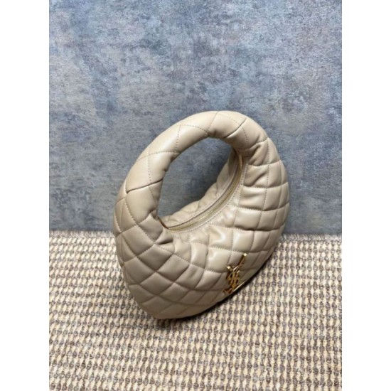 Replica Borsa Piccola Tote YSL Saint Laurent Icarino Cassandre nappa trapuntata Albicocca Imitazioni Outlet Online Italia