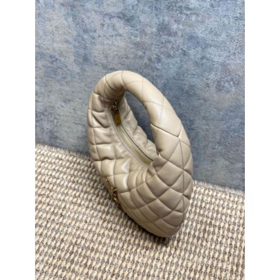 Replica Borsa Piccola Tote YSL Saint Laurent Icarino Cassandre nappa trapuntata Albicocca Imitazioni Outlet Online Italia