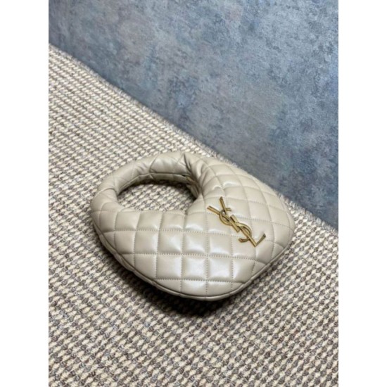 Replica Borsa Piccola Tote YSL Saint Laurent Icarino Cassandre nappa trapuntata Albicocca Imitazioni Outlet Online Italia