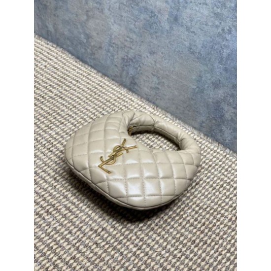 Replica Borsa Piccola Tote YSL Saint Laurent Icarino Cassandre nappa trapuntata Albicocca Imitazioni Outlet Online Italia