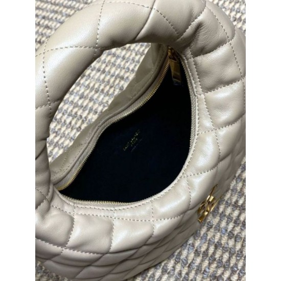 Replica Borsa Piccola Tote YSL Saint Laurent Icarino Cassandre nappa trapuntata Albicocca Imitazioni Outlet Online Italia
