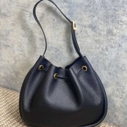 Replica Borsa hobo piccola YSL Saint Laurent Paris VII nera goffrata Imitazioni Outlet Online Italia