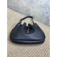 Replica Borsa hobo piccola YSL Saint Laurent Paris VII nera goffrata Imitazioni Outlet Online Italia