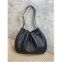 Replica Borsa hobo piccola YSL Saint Laurent Paris VII nera goffrata Imitazioni Outlet Online Italia
