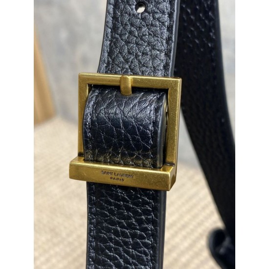 Replica Borsa hobo piccola YSL Saint Laurent Paris VII nera goffrata Imitazioni Outlet Online Italia