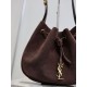 Replica Borsa a tracolla YSL Saint Laurent Jamie Pochon PARIS VII scamosciata Caffè Imitazioni Outlet Online Italia