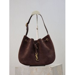 Replica Borsa a tracolla YSL Saint Laurent Jamie Pochon PARIS VII scamosciata Caffè Imitazioni Outlet Online Italia