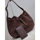 Replica Borsa a tracolla YSL Saint Laurent Jamie Pochon PARIS VII scamosciata Caffè Imitazioni Outlet Online Italia