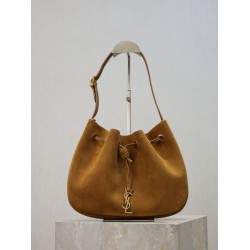 Replica Borsa a tracolla PARIS VII YSL Saint Laurent Jamie Pochon scamosciata marrone Imitazioni Outlet Online Italia