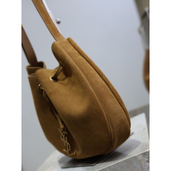 Replica Borsa a tracolla PARIS VII YSL Saint Laurent Jamie Pochon scamosciata marrone Imitazioni Outlet Online Italia
