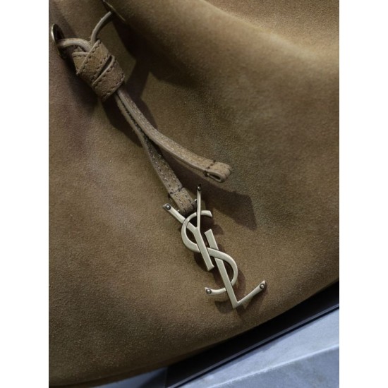 Replica Borsa a tracolla PARIS VII YSL Saint Laurent Jamie Pochon scamosciata marrone Imitazioni Outlet Online Italia