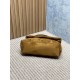 Replica Borsa a tracolla media YSL Saint Laurent Toy puffer cammello scamosciata Imitazioni Outlet Online Italia