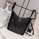 Replica Borsa tote media classica Loewe Hammock Flip Nero Imitazioni Outlet Online Italia
