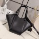 Replica Borsa tote media classica Loewe Hammock Flip Nero Imitazioni Outlet Online Italia
