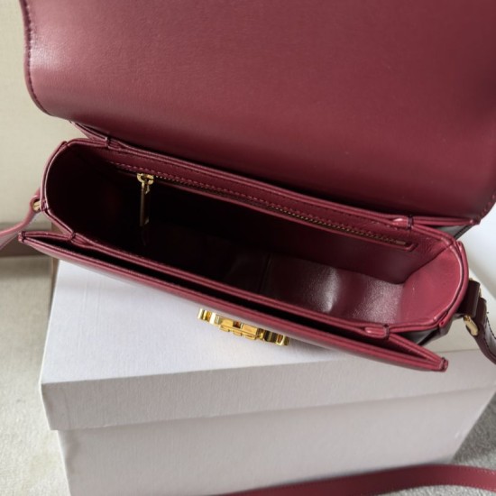 Replica Borsa Celine Teen Triomphe rossa Imitazioni Outlet Online Italia