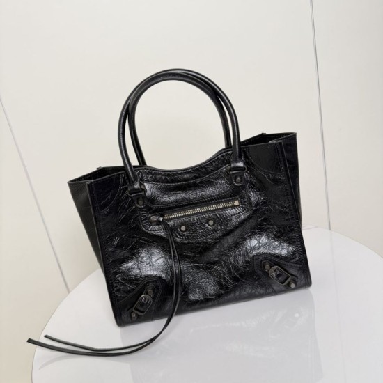 Replica Borsa tote verticale piccola Balenciaga Le City nera False Online Clone Replica Borsa tote verticale piccola Balenciaga Le City nera Imitazioni Outlet Online Italia