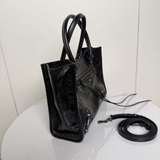 Replica Borsa tote verticale piccola Balenciaga Le City nera False Online Clone Replica Borsa tote verticale piccola Balenciaga Le City nera Imitazioni Outlet Online Italia